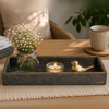 Leatherite Rectangle Slim Tray