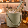 Leatherite Ice Bucket with Tong