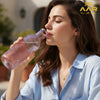 Cedar Plastic Water Bottle with Wooden Cork | Premium, Leak-Proof & Stylish - Cedar