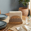 Wooden D-Shape Napkin Holder