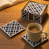Inlay Resin Square Coaster Set of 6