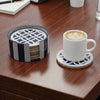 Inlay Resin Round Coaster Set of 6
