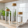 Aqua Plastic Water Bottle with Wooden Cork | Leak-Proof, Premium & Stylish - Aqua