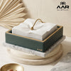 Premium Leatherite Weighted Napkin Holder – Elegant Tissue Dispenser