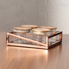 Metalica 4 Jar Square Dry Fruit Set