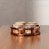Metalica 4 Jar Round Dry Fruit Set