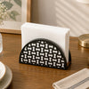 Inlay Resin D-Shape Napkin Holder