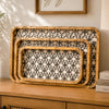 Wooden Rectangle Tray 3pc Set