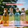 Mapple Glass Water Bottle with Wooden Cork | Eco-Friendly, Leak-Proof & Stylish - mapple