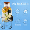 Premium Glass Water Dispenser with Stand | Elegant, Durable & Leak-Proof