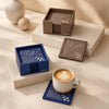 Luxury Laser Cut Square Coaster Set of 6