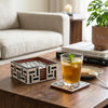 Inlay Resin Square Coaster Set of 6
