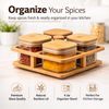 Wooden Revolving SQ Candy 4 Jar Dry Fruit Set