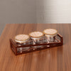 Metalica 3 Jar Rect. Dry Fruit Set