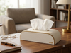 Leatherite Curved Tissue Box