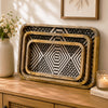 Wooden Rectangle Tray 3pc Set