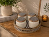 Vintage Printed 4 Jar Round Dry Fruit Set