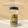 Woddy 1200 Plastic Kitchen Container with Wooden Cap | Airtight, Premium & Stylish Storage - woddy 1200