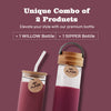 Willow & Sip Combo Plastic Water Bottles | BPA-Free, Leak-Proof & Stylish Set - willow & sip combo