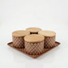 Ceramica 4 Jar Dry Fruit Set