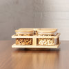 Wooden Revolving SQ Candy 4 Jar Dry Fruit Set