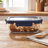 Fresha Rectangle 1040 ML with Glass Lid
