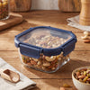 Fresha Square 800 ML with Glass Lid