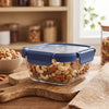 Fresha Square 520 ML with Glass Lid