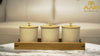 Teak 3 Jar Dry Fruit Set