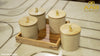 Teak 4 Jar Dry Fruit Set